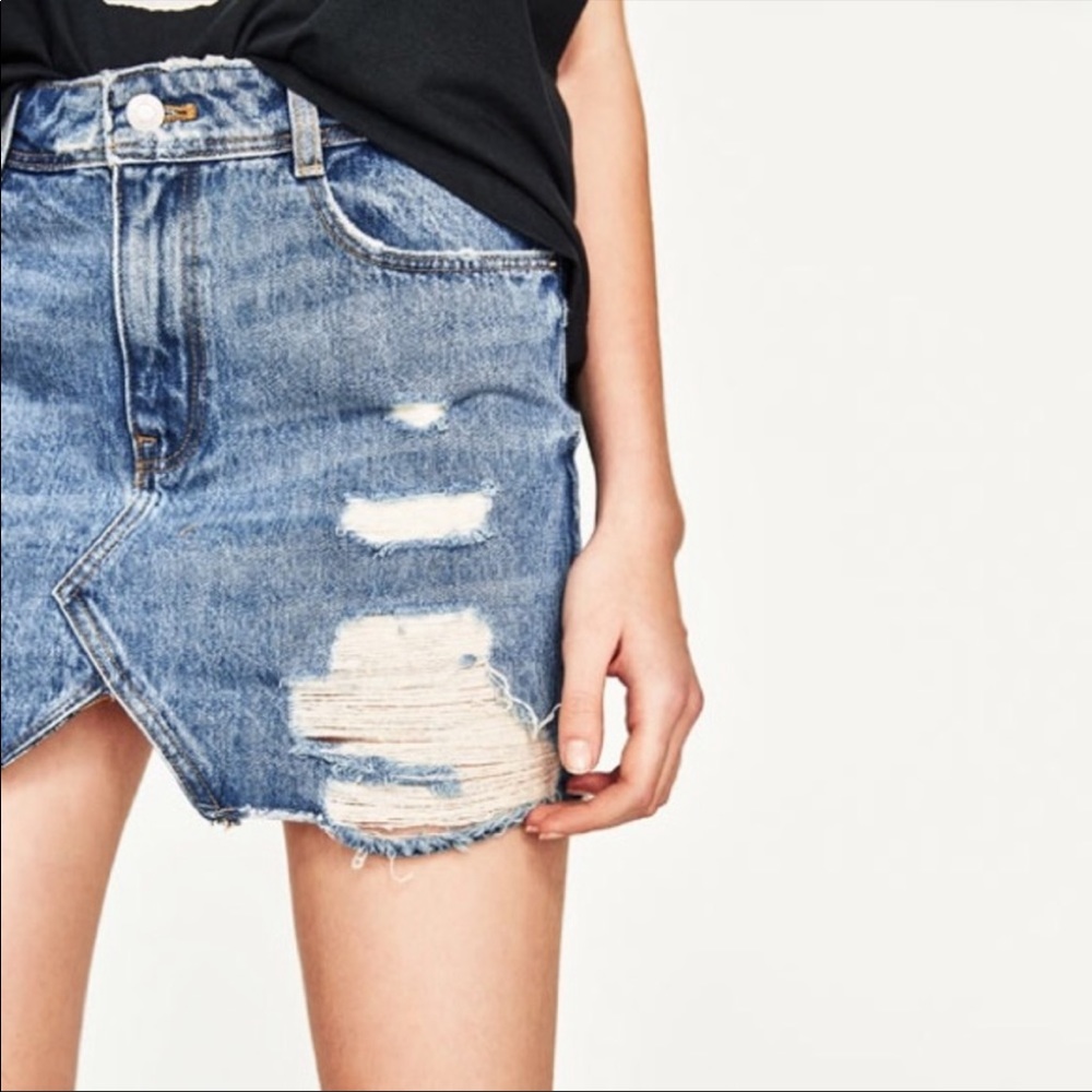 Zara denim skirt